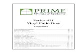 Series 411 Vinyl Patio Door - Prime Window Sysprimewindowsys.com/.../2016/11/08_a411_am_2016.pdf · A. Series 411 Sliding Patio Doors as manufactured by : Prime Window Systems, 3400