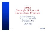 EPRI Strategic Science & Technology Program EPRI-TDC... · power marketing and transmission control. • Monitor ISO activity for empirical deployment on which to base abstract modeling.