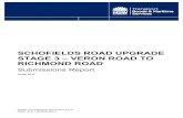 Schofields Road Upgrade Stage 3 - v3 · 2014. 7. 3. · June 2014 . Schofields Road Upgrade Stage 3 – Veron Road to Richmond Road i Submissions Report ... factors was placed on