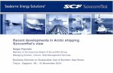 Recent developments in Arctic shipping Sovcomflot’s view · Ship crew’s performance excellency – a key to successful ... Yamal-LNG Project SCF Engineering and Training Centre