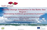 Climate Change Adaptation in the Baltic Sea Region 1...Project passport Baltic Sea Region Climate Change Adaptation Strategy. Project duration: ... Action Plan for adapting the Baltic