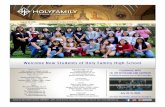 Welcome New Students of Holy Family High School FR. JIM TO ... · 8/18/2019  · Welcome New Students of Holy Family High School FR. JIM TO POLAND AND GERMANY Including the passion