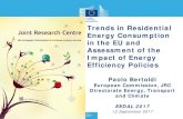 Trends in Residential Energy Consumption in the EU and ... Paolo Bertoldi. European Commission, JRC.