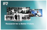 Research for a Better Future - Nuclear Energy Agency · 2017. 2. 13. · institute. Gunnar Randers, IFE’s founder 2 . v v Institute for Energy Technology JEEP II reactor, Kjeller