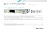 PA3000 Four-channel, Multi-phase AC/DC Power Analyzer PA3000 Demo... · 2017. 8. 8. · PA3000 Four-channel, Multi-phase AC/DC Power Analyzer Efficiency Testing Single Phase Applications
