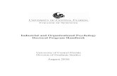 Industrial and Organizational Psychology Doctoral Program ... · The Doctoral Program in Industrial and Organizational Psychology at the University of Central Florida educates and
