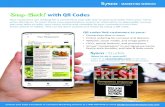 Snap-Back! with QR Codes...Snap-Back!with QR Codes Want to do it yourself? Login in at syscostudio.comor ask your Sysco Sales Consultant for more information. Contactless Ordering!