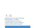 MAJOR PURCHASE UNITED NATIONS ORGANIZATION · 2018. 6. 20. · 2017 Annual Statistical Report on United Nations Procurement 357 MAJOR PURCHASE ORDERS AND CONTRACTS BY UNITED NATIONS
