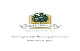 Farmington City Planning Commission February 6, 2020 · 2020. 2. 3. · B. Permanent Protection: Permanent protection of planned unit development open space, performance bonds, guarantee