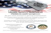 Calling all Veterans and their Eligible Spouses, …...Northern Colorado Veterans Resource Center 4650 W. 20th Street, Suite A Greeley, CO 80634 (970) 888-4249 Calling all Veterans