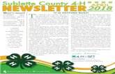 Sublette County 4-H y APRIL NEWSLETTER2018 · Page 2 Sublette County 4-H Newsletter April 2018 for Leaders UPCOMING EVENTS and IMPORTANT DATES April 10 County Air Rifle Shoot •