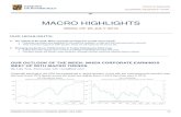 MACRO HIGHLIGHTS€¦ · Our outlook of the week: When corporate earnings line up with macro trends Corporate earnings have plateaued in the past few quarters, in step with the macroeconomic