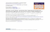Journal of Child Language · tense-marking provision in early child English JULIAN M. PINE, GINA CONTI-RAMSDEN, KATE L. JOSEPH, ELENA V. M. LIEVEN and LUDOVICA SERRATRICE Journal