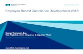 Employee Benefit Compliance Developments 2018Pres... · MARSH & McLENNAN AGENCY LLC Change in Affordability Index from 9.69% to 9.56% for 2018 and to 9.86% for 2019 Plan Year Coverage