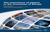 Report by Cebr Centre for Economics and Business Research ... · Luisa Cifarelli President of the European Physical Society. The importance of physics to the economies of ... Physical