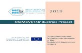 MeMeVET4Industries Project...The Dissemination and Exploitation Strategy aims to provide information about the project, the communication channels and instruments (webpage, social