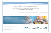 Resident Dining Solution Resident Dining Solution Elite ... · Overview: The Feeding Devices and Services Total Report provides the total number of each feeding device required by