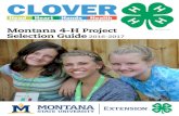 CLOVER - Montana 4-Hmontana4h.org/documents/projects/2016Clover.pdf · CLOVER Montana 4-H Project Selection Guide 2016-2017 Head Heart Hands Health for my club, my community, my country