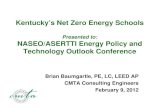 Kentucky’s Net Zero Energy Schools · 2012. 2. 9. · Tate Hill Jacobs Architects CMTA MEP Engineer Opened Fall 2011 . Richardsville Elementary School First Net Zero Energy School