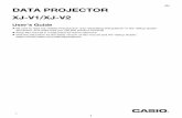 EN DATA PROJECTOR - Support | Home | CASIO · The message “No signal input” will appear if no input signal can be detected. Resolution This projector’s video resolution is fixed