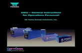 SWU – General Instructions for Operations Personnel · 4. Modules may be installed in an electronics equipment cabinet where required. 5. Lift and move modules carefully to avoid
