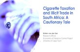 Cigarette Taxation and Illicit Trade in South Africa: A ... · Proportion of Smokers buying Cheap Cigarettes at Various Price Cut-offs, 2017