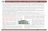 Historic Preservation and Weatherization Tool Kit · months. During the day, close windows and curtains. Overnight, open the windows and doors. If you have double hung windows, open