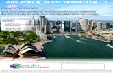 ARE YOU A SOLO TRAVELLER? · 2020. 8. 21. · Join Solo Connections on our unique escorted small group tour, designed specifically for Solo Travellers over 50. Join us in Sydney on