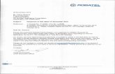 Response to RSI Dated 15 November 2012 Regarding License ...October 2012 Dear Mr. Saverot: Please find attached Robatel Technologies, LLC response to USNRC Request for Supplementary