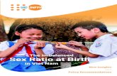 UNFPA tysogioitinh Cuong option2 12-1-2018 · Photo: UNFPA 2016/ Quinn Ryan Mattingly. 2 Introduction The sex ratio at birth (SRB) is defined as the number of male children being