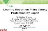 1 Country Report on Plant Variety Protection by Japaneapvp.org/files/report/docs/05. Japan Country Report.pdf3-month-courses ; lectures and practical training Jun 14 –Sep 12, 2015