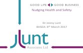 Nudging Health and Safety - Birmingham Health, Safety and ... · Nudging Health and Safety Dr Jenny Lunt BHSEA: 8th March 2017 . Objectives •What is Nudge? (Origins, Rationale,