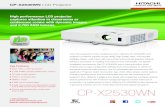 High performance LCD projector captures ... - ABCOM Solutions · CP-X2530WN. LCD Projector. High performance LCD projector . captures attention in classrooms or conference rooms with