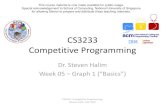CS3233 Competitive Progggramming - NUS Computingstevenha/myteaching... · CS3233 ‐Competitive Programming, Steven Halim, SoC, NUS. KruskalKruskals’s Algorithm • In my opinion,