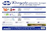 Recycle - albertsonscompanies.com€¦ · Must be clean, dry, and empty Plastic Bags Plastic Product Wrap Plastic Shipping Supplies Did you know? • Shopping bags • Produce bags