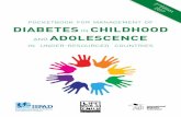 POCKETBOOK FOR MANAGEMENT OF DIABETES IN CHILDHOOD … · The glucose is excreted in the urine (glycosuria), dragging water with it resulting in polyuria (excessive urination) and