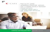 Education Resources Information Center - FACULTY …2 2016 CAEL Faculty and Staff Views of CBE BACKGROUND Competency-based education (CBE) is a term used for programs that focus more