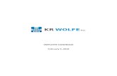 EMPLOYEE HANDBOOK February 5, 2018 · This Handbook is intended to help Employees get acquainted with KR Wolfe, Inc. (“ ompany”). It describes, in general terms, some of our employment