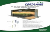 We offer more wall system designs to create your ideal grow room … · 4133 Shoreline Drive St. Louis, Missouri 63045 info@portaking.com 1-800-284-5346 We offer more wall system