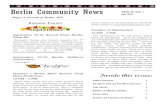 Berlin Community NewsPage 8 10 William Street Berlin, MD 21811 Town of Berlin, Maryland 410-641-2770 erlin ommunity News Berlin Community News Vol. 28, Issue 1: Fall 2016 A community