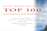 NJIT RANKED AS A TOP 100 · & World Report ranking of colleges and universities by joining the top 100 National Universities for 2020. Now ranked #97 in the nation, NJIT has risen