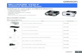 MicroHAWK V430-F - Omron€¦ · V430-F 1.2 MP Monochrome Long Range Autofocus Camera (75 - 1160 mm) 1a) V430-F Monochrome Fixed Focus Camera: Valid Combinations V430-F[XXX][Y][ZZZ]-[L][C][P]