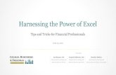 Harnessing the Power of Excel - GRF CPAs & Advisors · Advisory Services Senior Accountant Harnessing the Power of Excel Tips and Tricks for Financial Professionals June 19, 2019