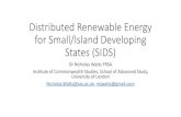 Distributed Renewable Energy for Small/Island Developing ... · GCRF Networking Call Deadline 11 October 2018 • As part of the Global Challenges Research Fund (GCRF), UK Research