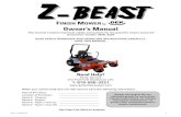 BEAST 54ZB and 62ZB Mower FEB2014-MS Publisher Rev: AUG2014 Z-Beast Finish Mower Z-BEAST About the BEAST