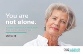 You are not alone. - Dementia Australia€¦ · Alzheimer’s Australia (Qld) Annual Report 1. You are. not alone. ... Christine Bryden AM Dementia Friendly Communities Ambassador