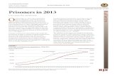 Prisoners in 2013 - Corrections.com · Prisoners in 2013 O n December 31, 2013, the United States held an estimated 1,574,700 persons in state and federal prisons, an increase of