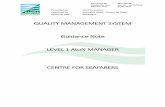 QUALITY MANAGEMENT SYSTEM Guidance Note LEVEL 1 AtoN ... SAMSA Codes/8. POP-537... · element of each Module as required. These are graded from level 1 (basic understanding) to level