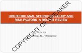 OBSTETRIC ANAL SPHINCTER INJURY AND RISK FACTORS- A … · 2017. 5. 25. · Obstetric anal sphincter injury (OASI) is a complication of vaginal delivery which can have serious impact