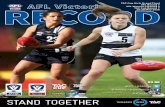 AFL Vic Record Week 11 18...Next week: Southern Saints vs Essendon Visit taccup.com.au on Saturday May 19 for a live TAC Cup stream of: Calder Cannons vs Northern Knights from 10am